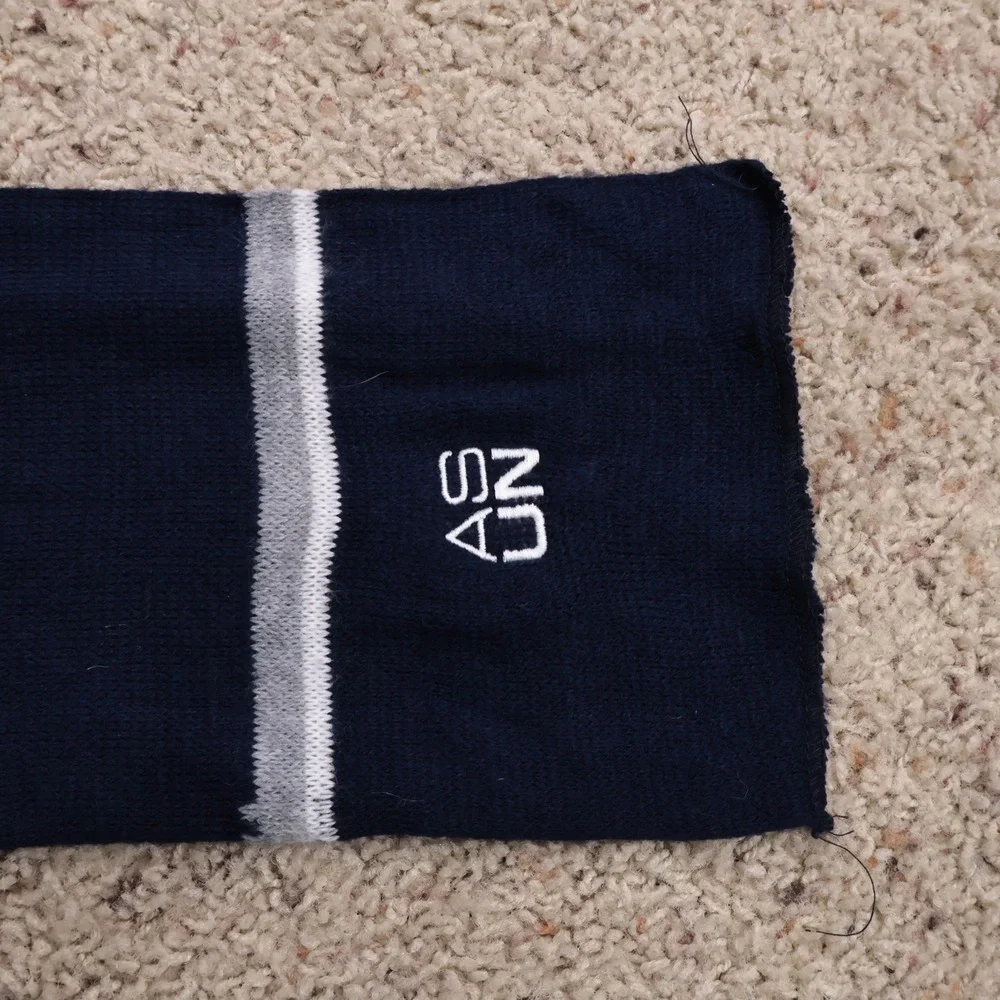 University of Nevada Blue Crew ASUN Scarf Warm Knit Collegiate Preppy Student‎